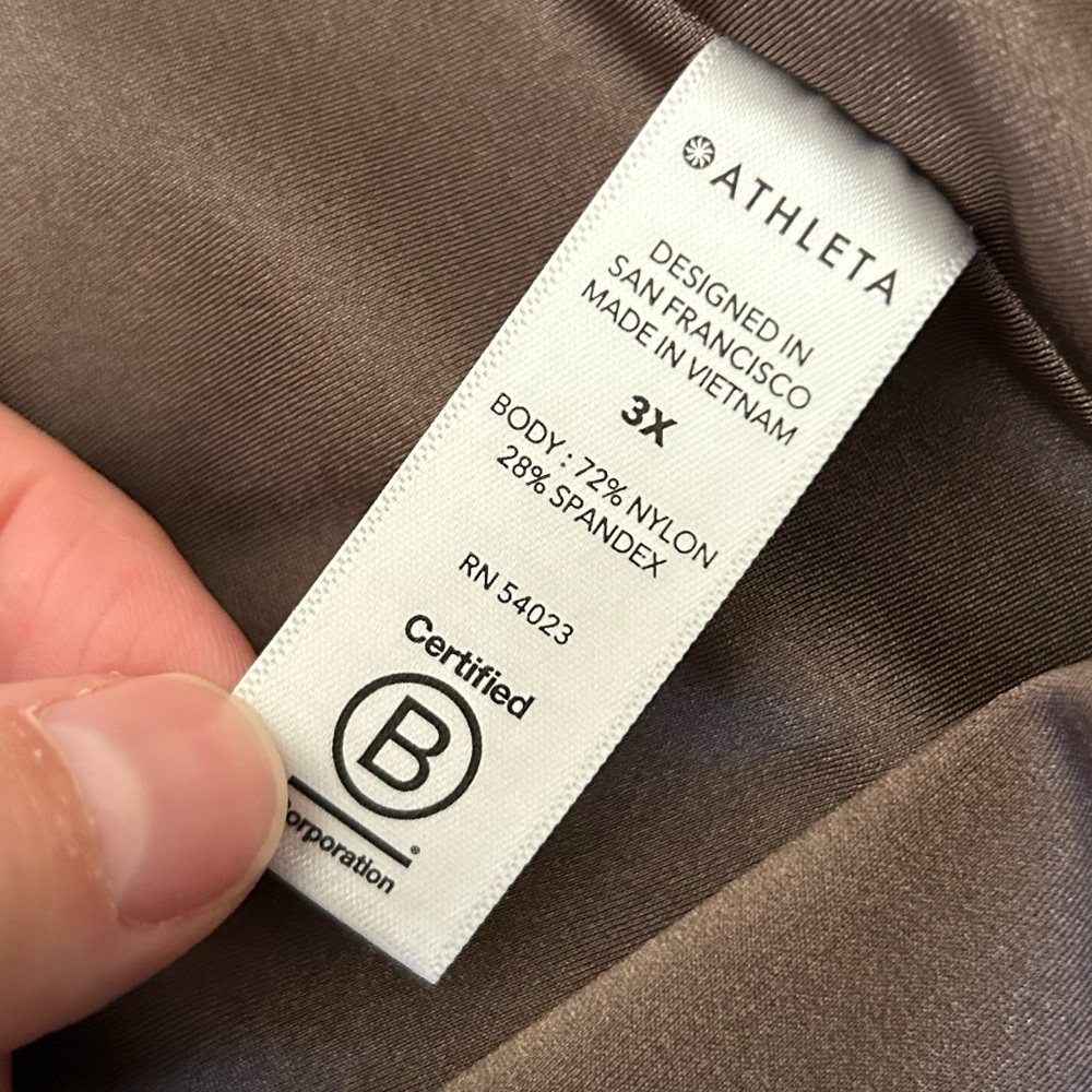 Athleta Elation Shine Tight Size 3X Pyrite Shine - Picture 7 of 9